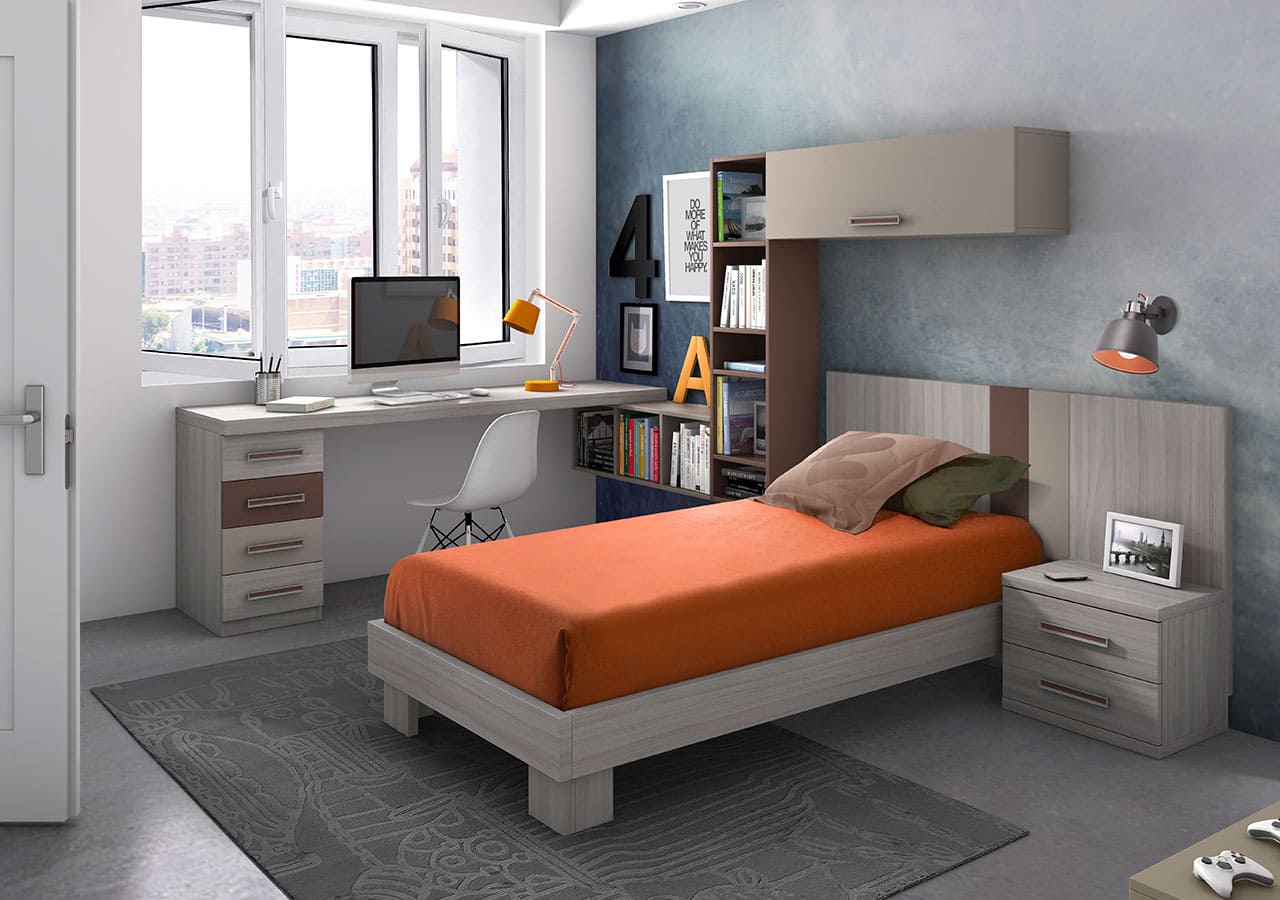 MakroMueble Dormitorio Juvenil MakroMuebleAranda - Varios Colores