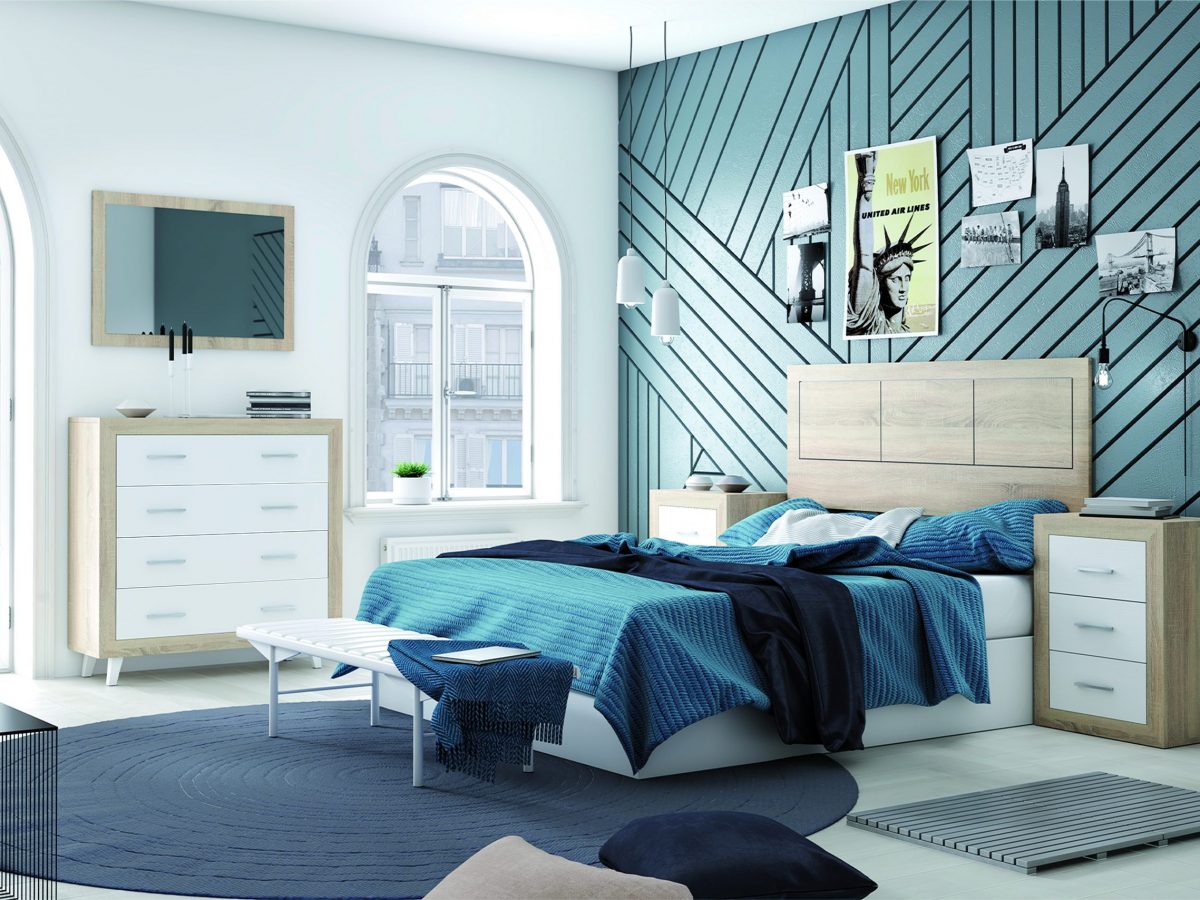 Dormitorio distintos colores - MakroMueble