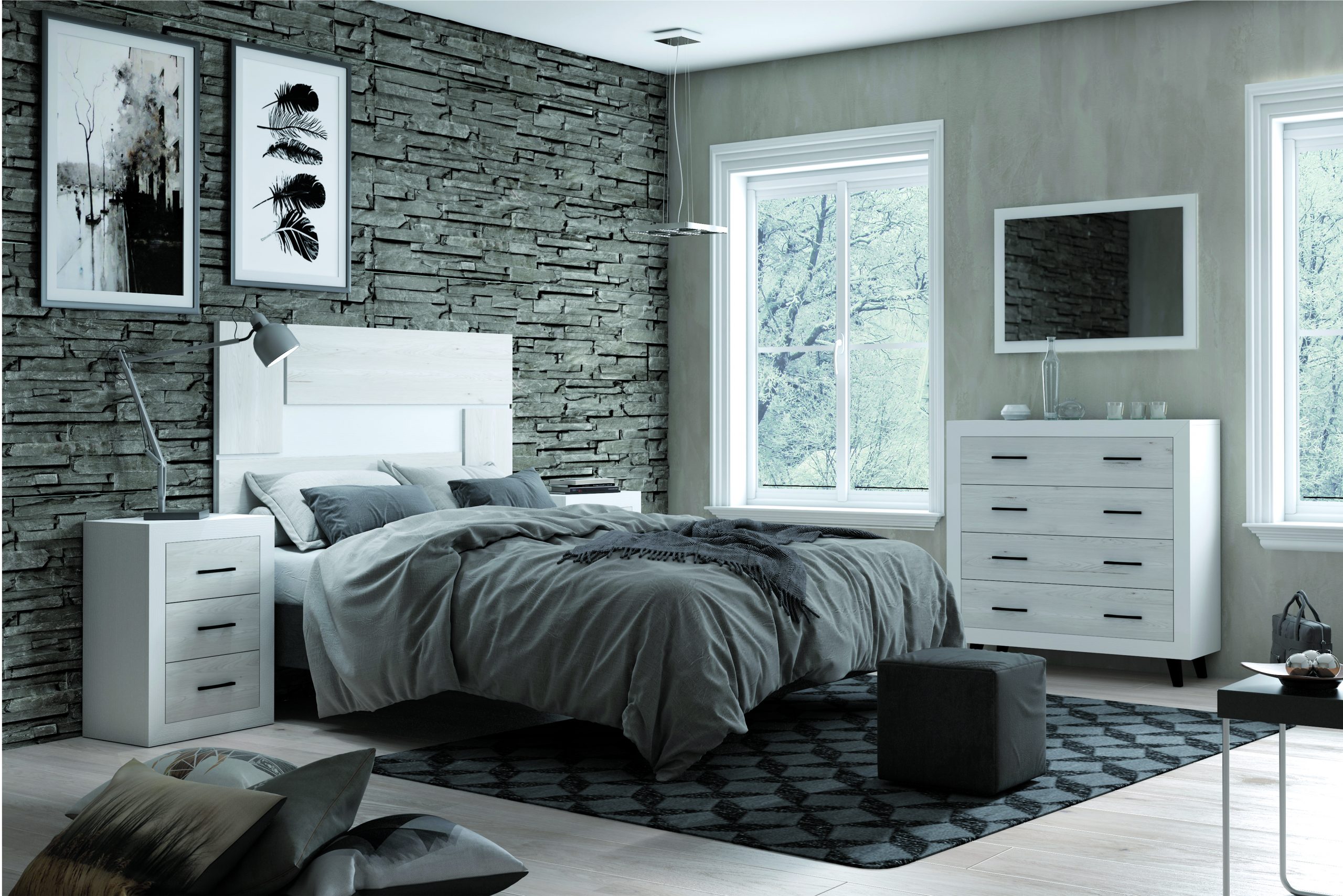 Dormitorio distintos colores - MakroMueble